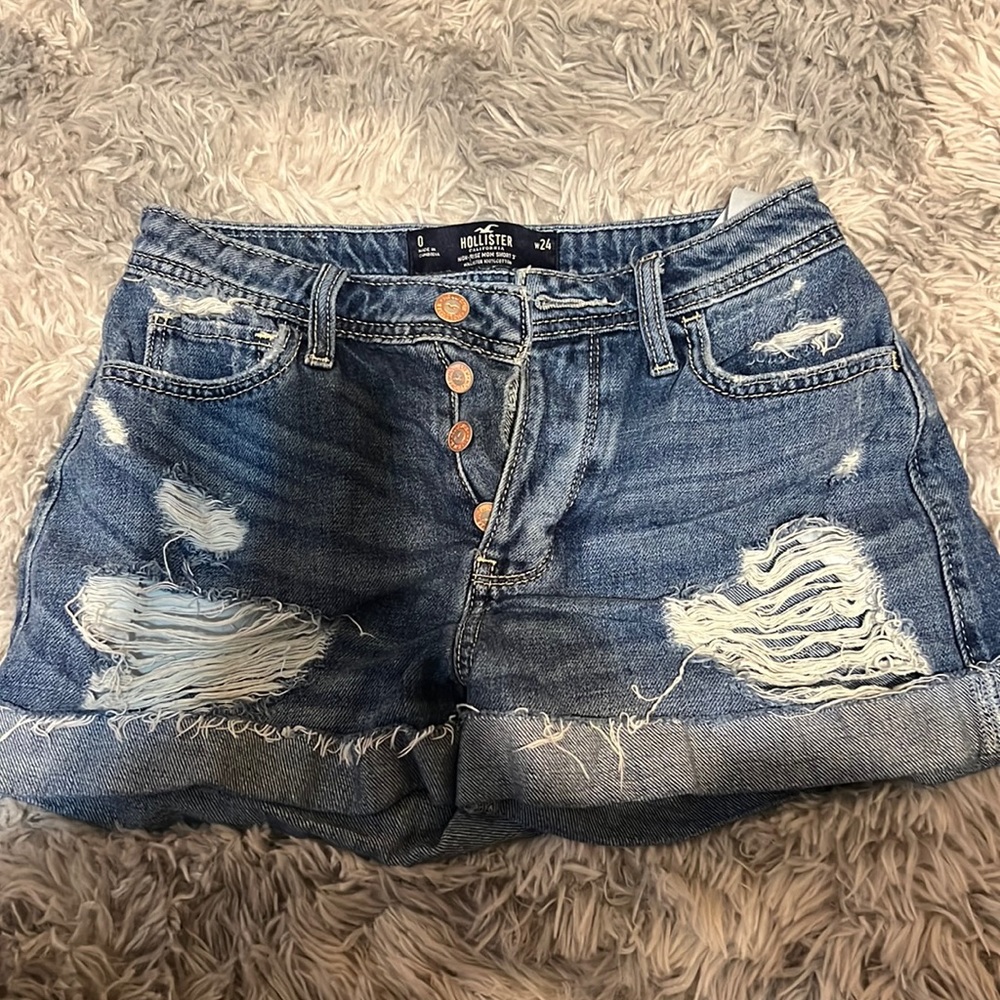 Hollister mom jean shorts